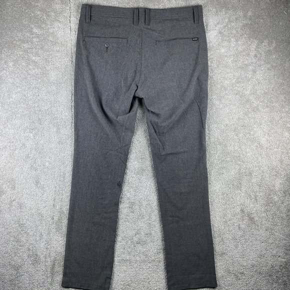 Volcom Modern Stretch Chinos Men’s Size 34 Gray Flat Front Pants True To This - Picture 5 of 15